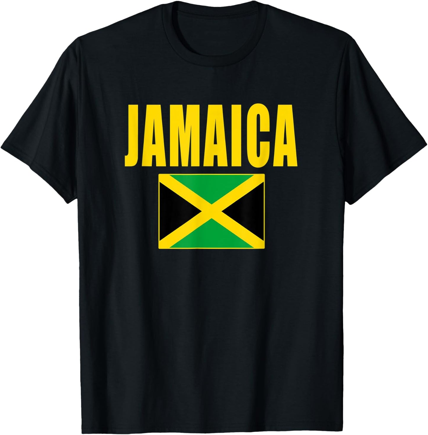 Jamaica Flag Jamaican Gift T-Shirt - T-Shirt | Black