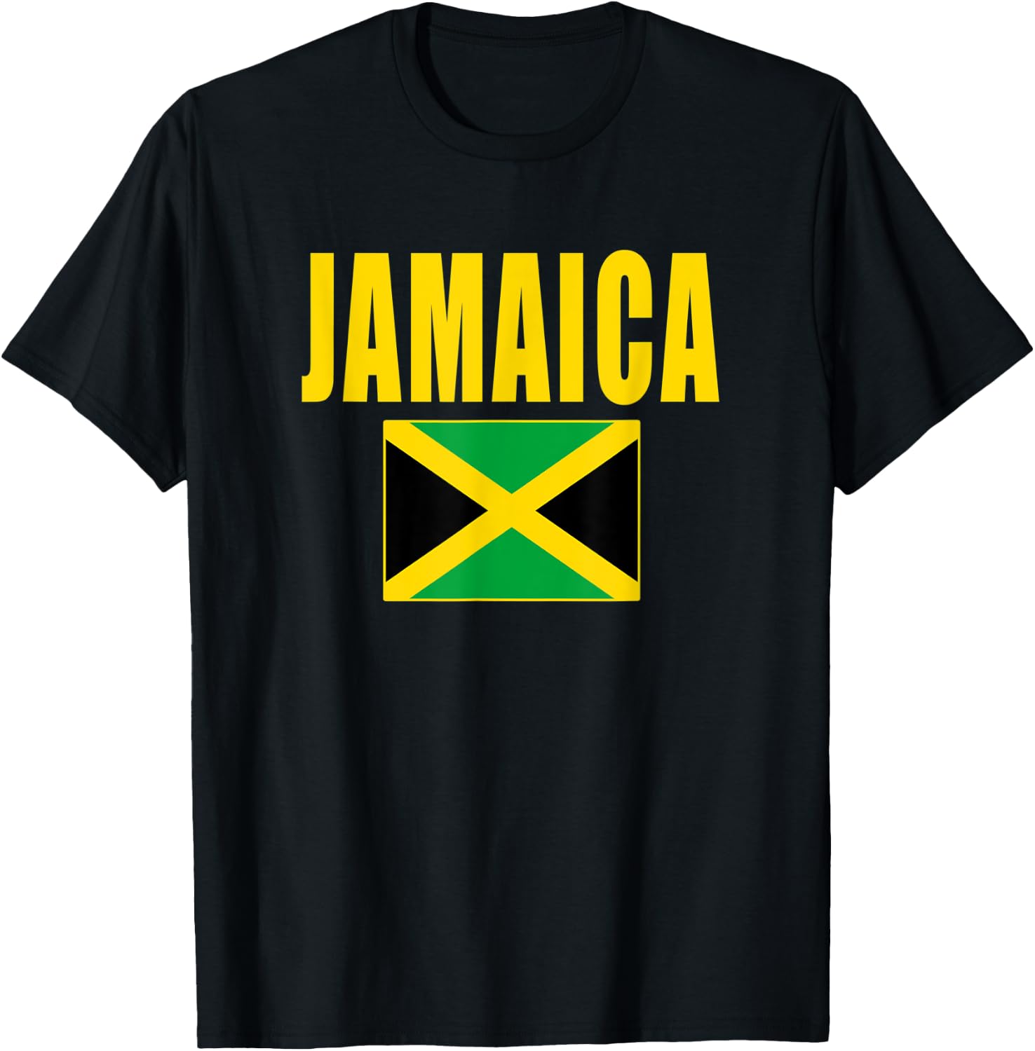 Jamaica Flag Jamaican Gift T-Shirt - T-Shirt | Black