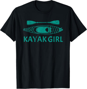 Kayak Girls Kayaking Canoe Kayaker Kayak Lover T-Shirt - T-Shirt | Black