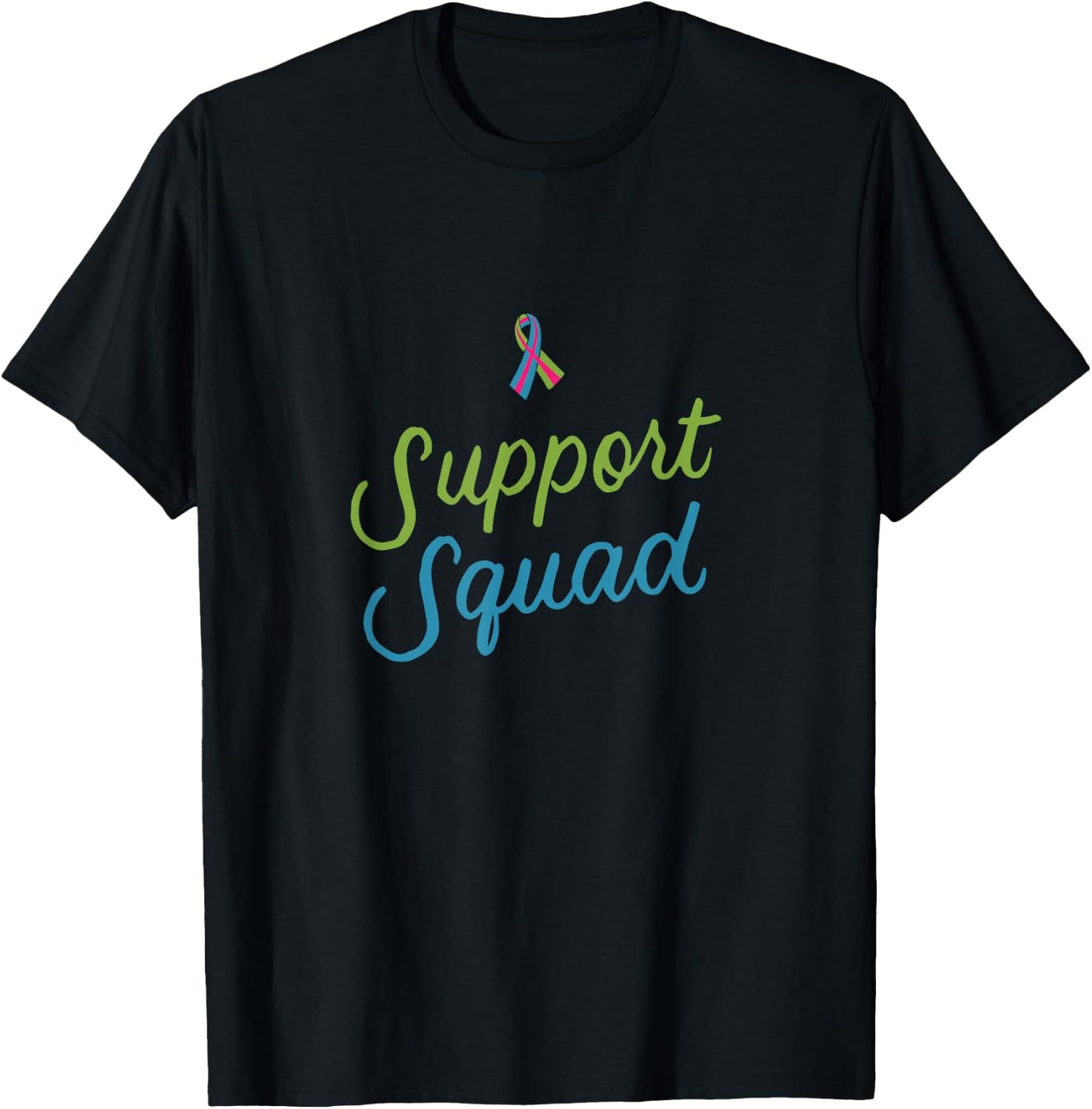 Support Squad Metastatic Breast Cancer Gift Warrior Stage 4 T-Shirt - T-Shirt | Black