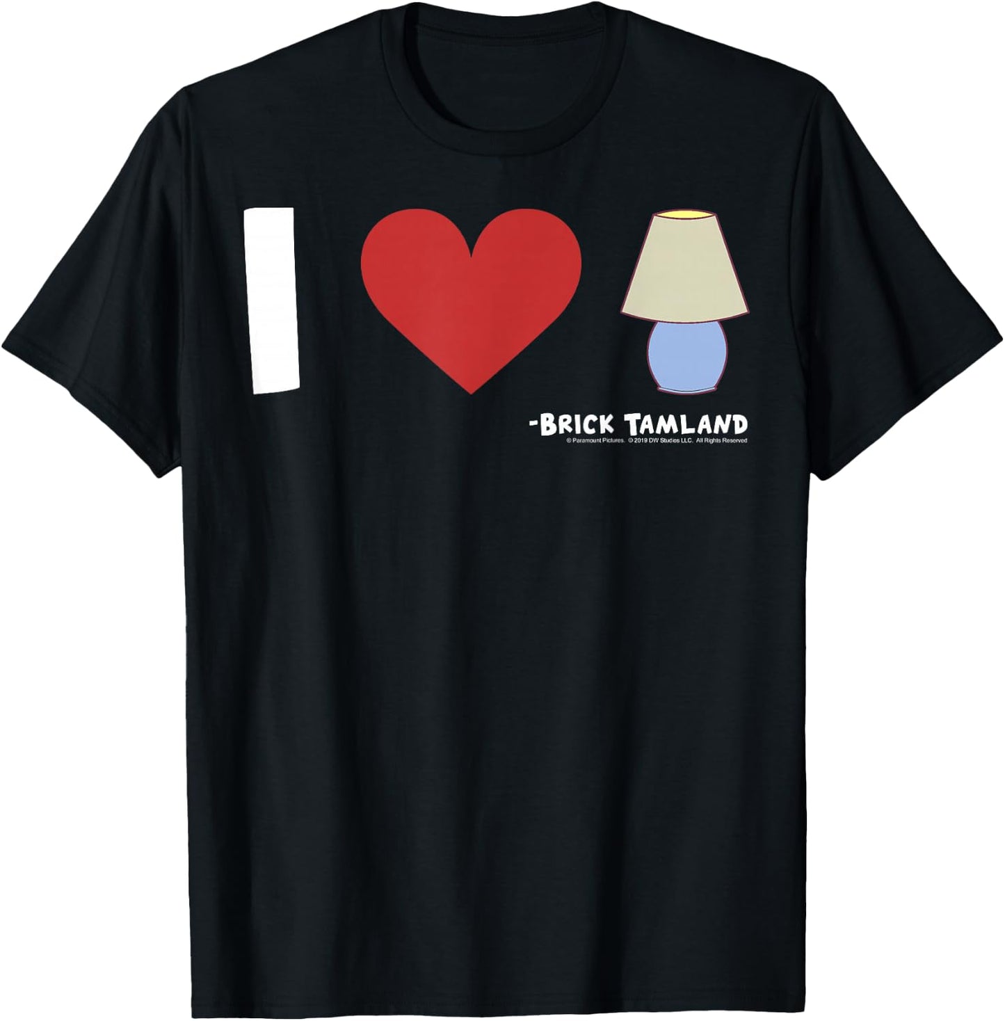 Anchorman I Heart Lamp Brick Tamland Quote T-Shirt - T-Shirt | Black