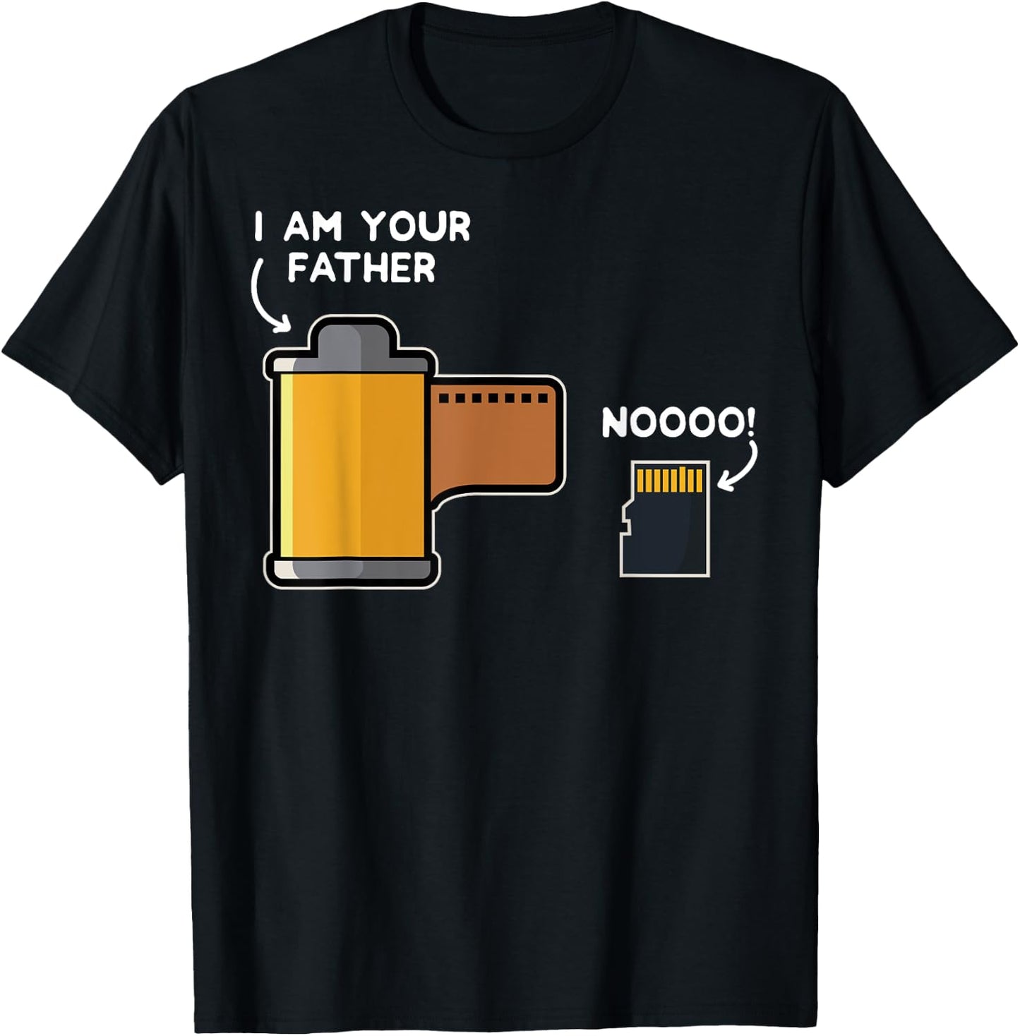 Funny Photography Gift Design Film Father of SD Card T-Shirt - T-Shirt | Black