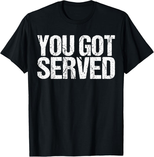 You Got Served Shirt Paddle Tennis Player T-Shirt - T-Shirt | Black