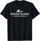 Rhode Island - Ocean State - Throwback Design - Classic T-Shirt - T-Shirt | Black