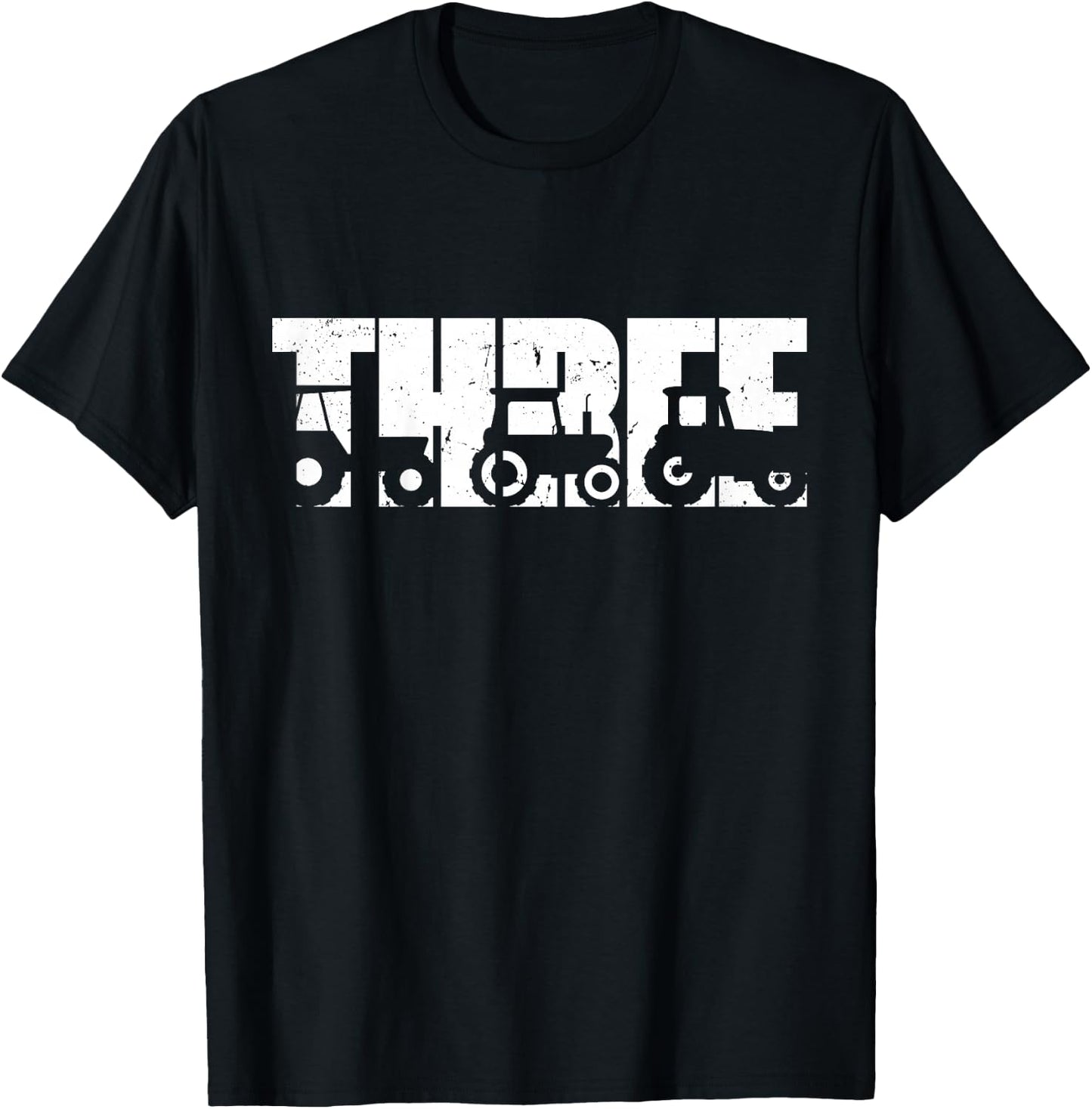 Kids 3 Year Old Shirt 3rd Birthday Tractor Farmer Boys Girls Kid T-Shirt - T-Shirt | Black