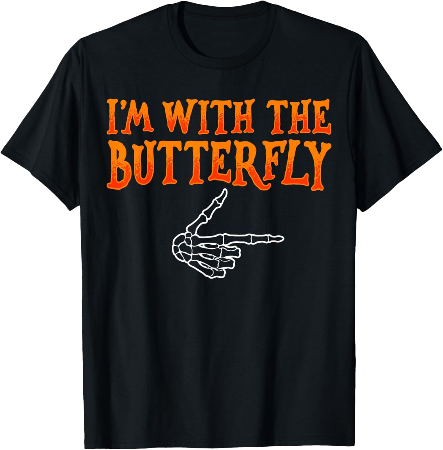 I'm with The Butterfly T Shirt - Butterfly Catcher Costume T-Shirt - T-Shirt | Black