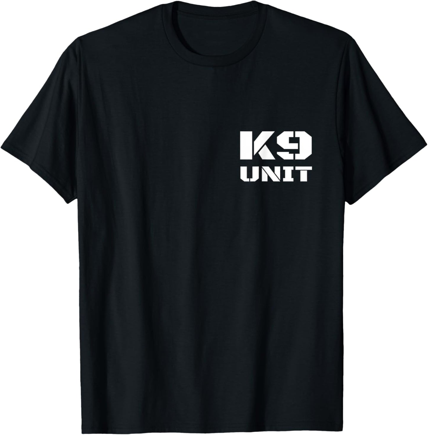 Front & Back K9 Unit Uniform K-9 Team Officer Police Handler T-Shirt - T-Shirt | Black