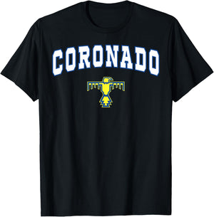 Coronado High School Thunderbirds C2 T-Shirt - T-Shirt | Black