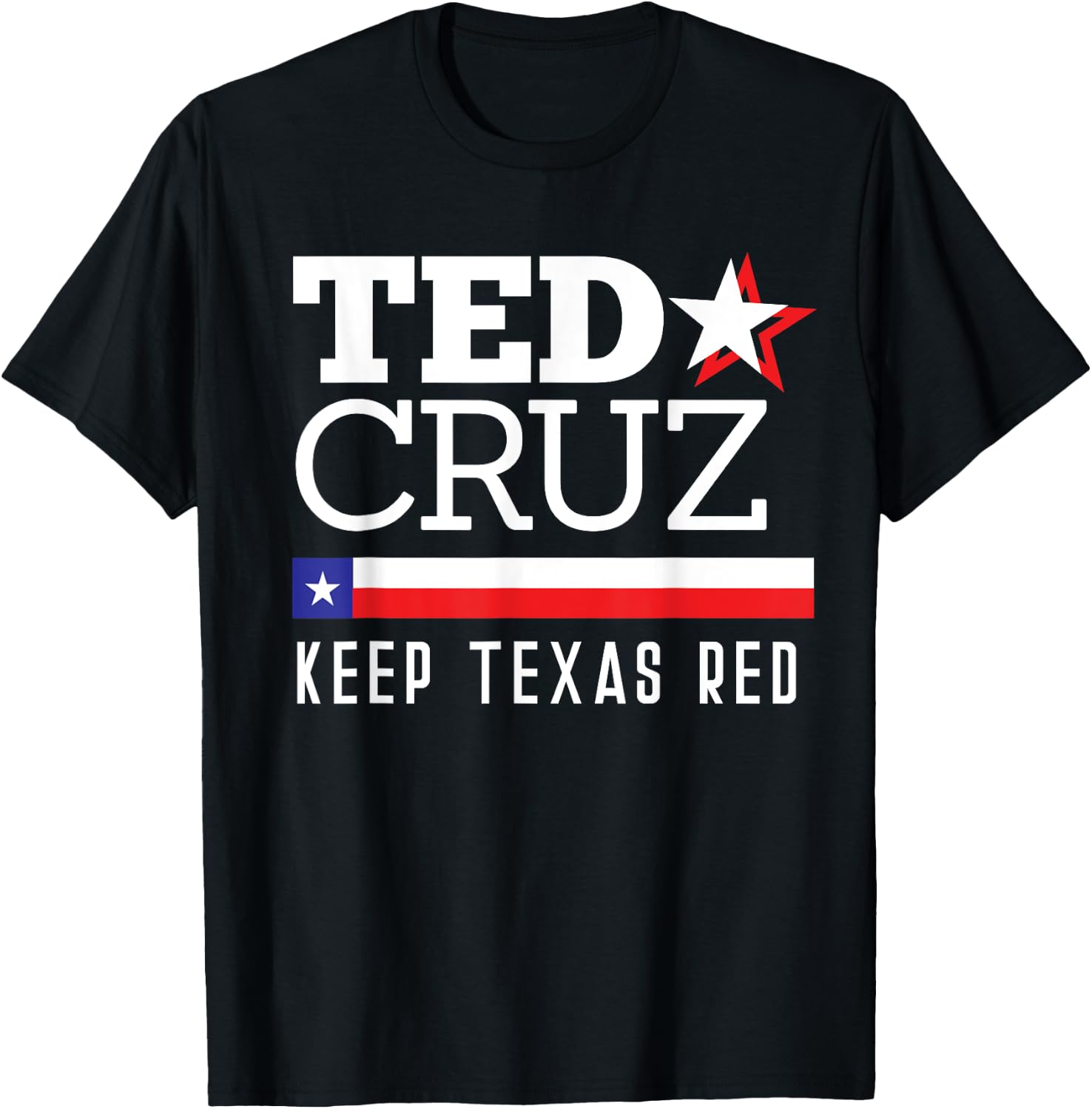 Keep Texas Red Ted Cruz For Senate 2018 T-Shirt - T-Shirt | Black