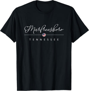 Murfreesboro Tennessee TN on Murfreesboro T-Shirt - T-Shirt | Black
