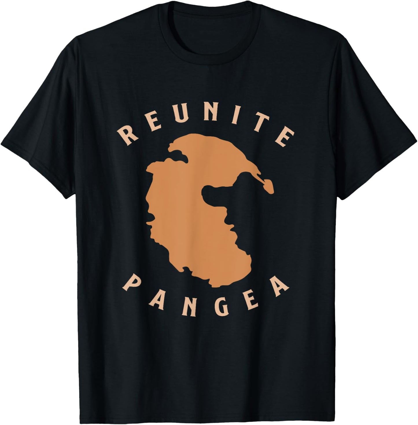 Reunite Pangea Geology T-Shirt - T-Shirt | Black