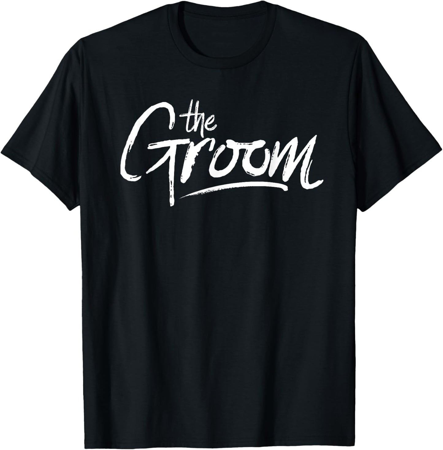 Groom Matching Bridal Wedding Party Couple Honeymoon T-Shirt - T-Shirt | Black