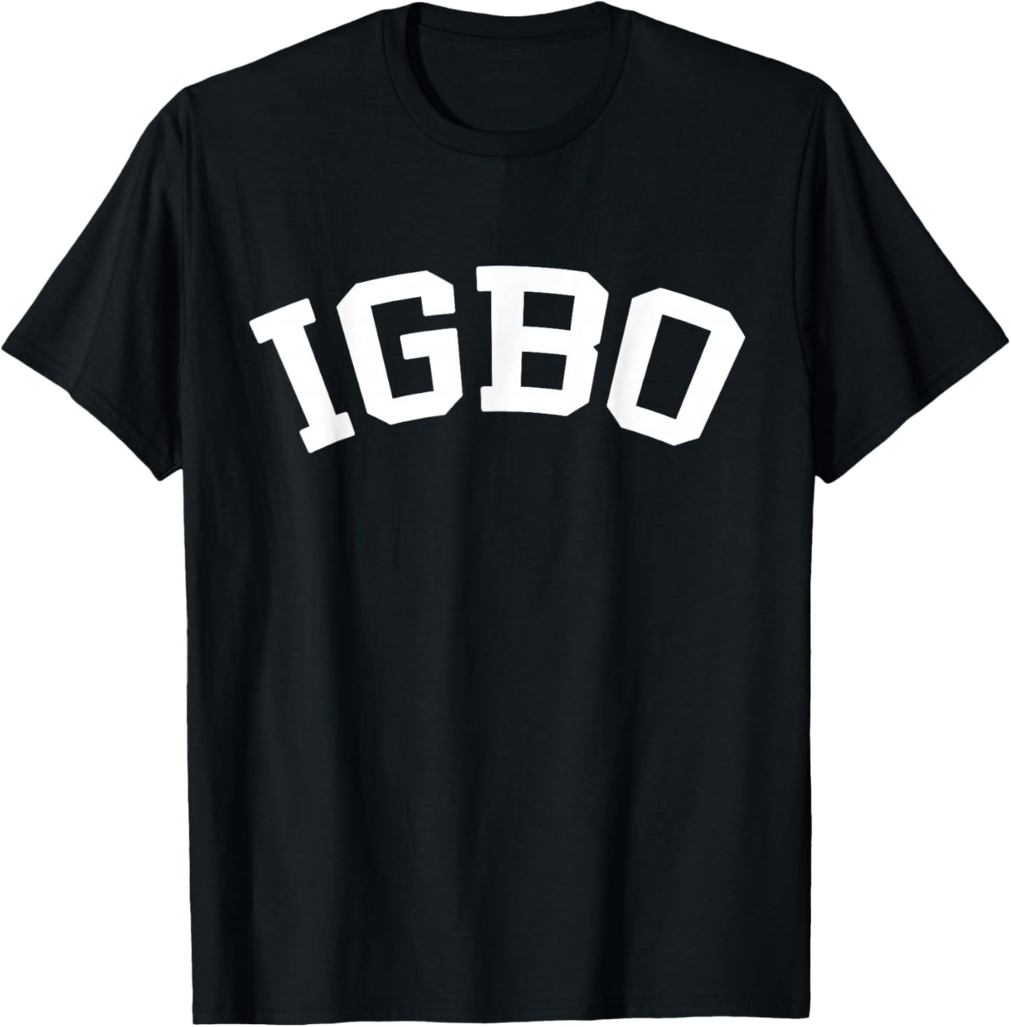 IGBO Nigerian Culture College Letters T-Shirt - T-Shirt | Black