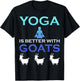 Yoga is better with Goats T-Shirt - T-Shirt | Black