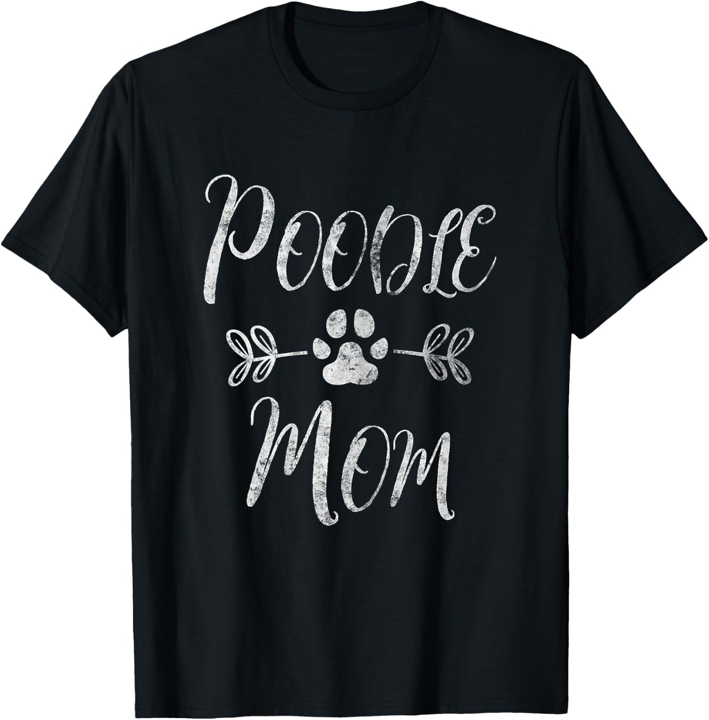 Poodle Mom Shirt Poodle Lover Owner Funny Dog Mom Women T-Shirt - T-Shirt | Black