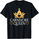 Carnivore Queen Meat Lover Cute Female Girl Woman Design T-Shirt - T-Shirt | Black