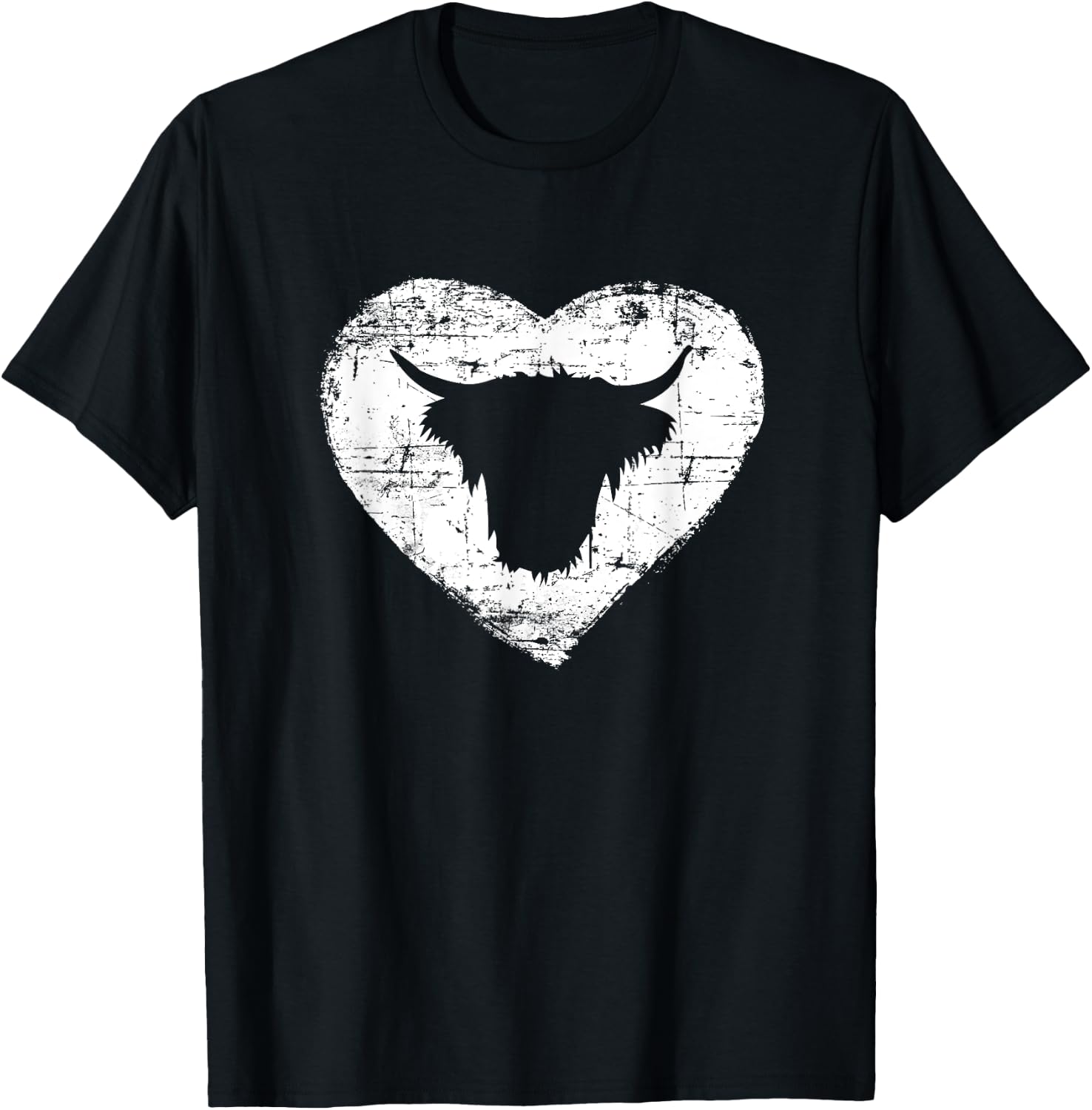 Cow Shirt | Love Shaggy Highland Cow Scotland T-Shirt - T-Shirt | Black