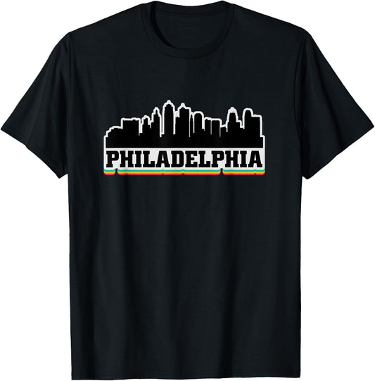 Philadelphia Philly PA Souvenir Gift T-Shirt - T-Shirt | Black