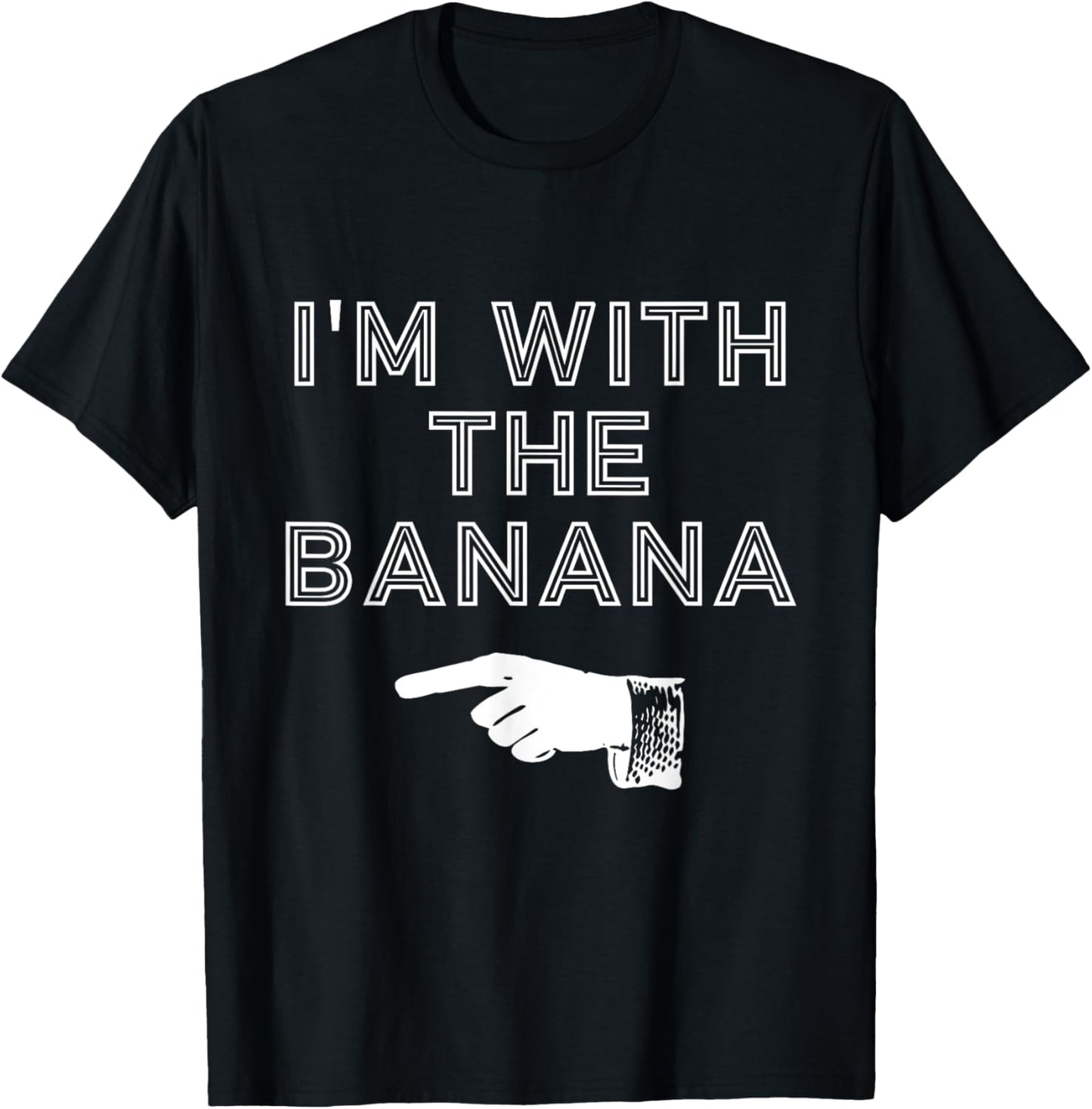 I'm with the Banana Simple Matching Halloween Costume T-Shirt - T-Shirt | Black