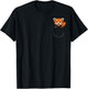 Red Panda Pocket Red Panda Peeking Out Pocket Red Panda T-Shirt - T-Shirt | Black