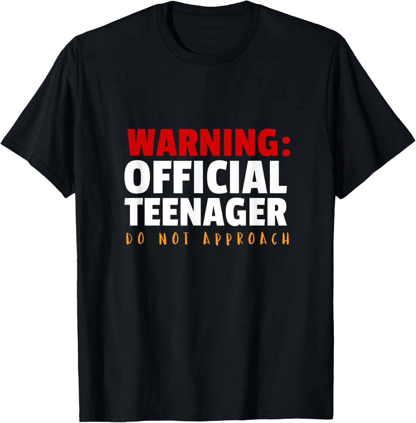 Official Teenager 13 Year Old Funny 13th Birthday Gift T-Shirt - T-Shirt | Black