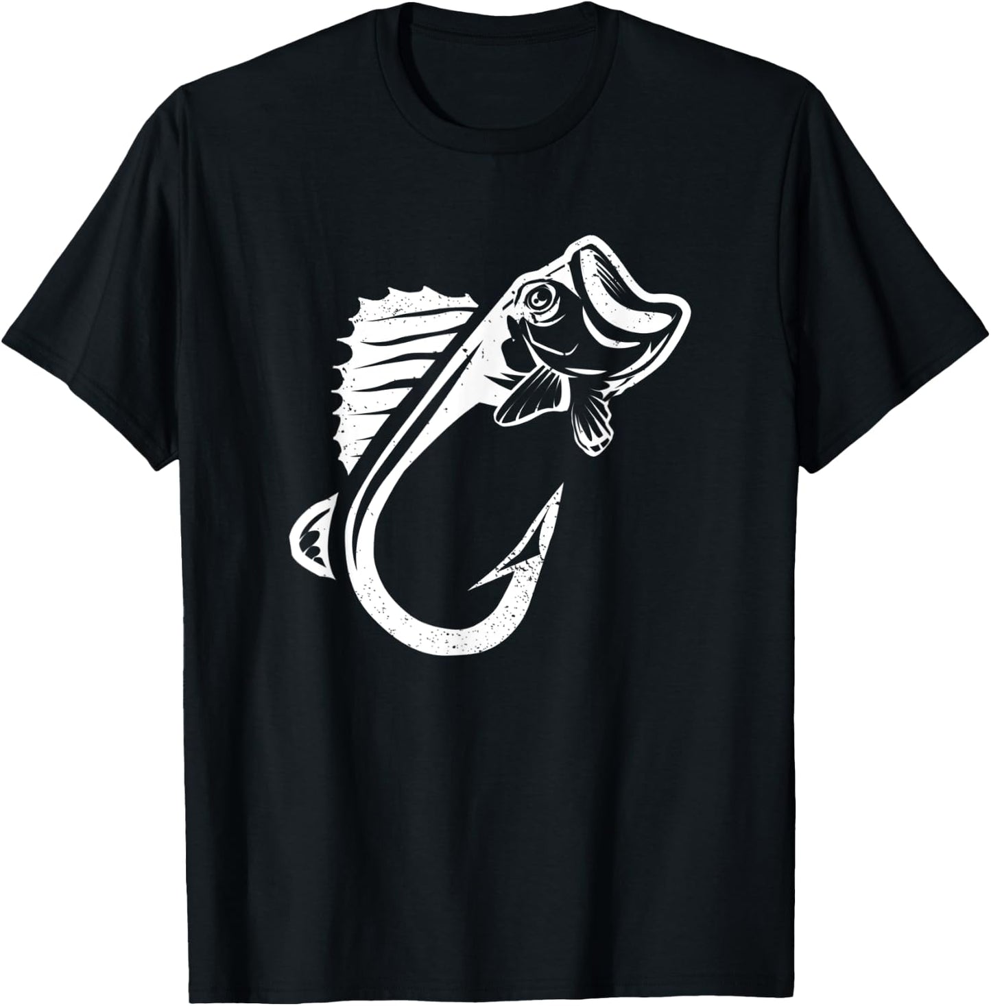 Cool Fishing Hook Fish Walleye Fishing Hooks Fisherman T-Shirt - T-Shirt | Black