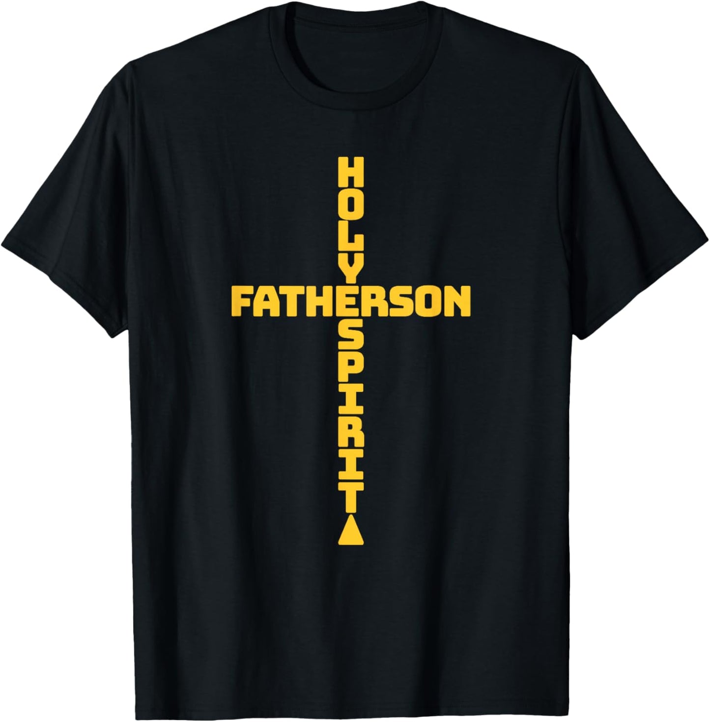 Father Son Holy Spirit Trinity God Christian Cross Jesus T-Shirt - T-Shirt | Black
