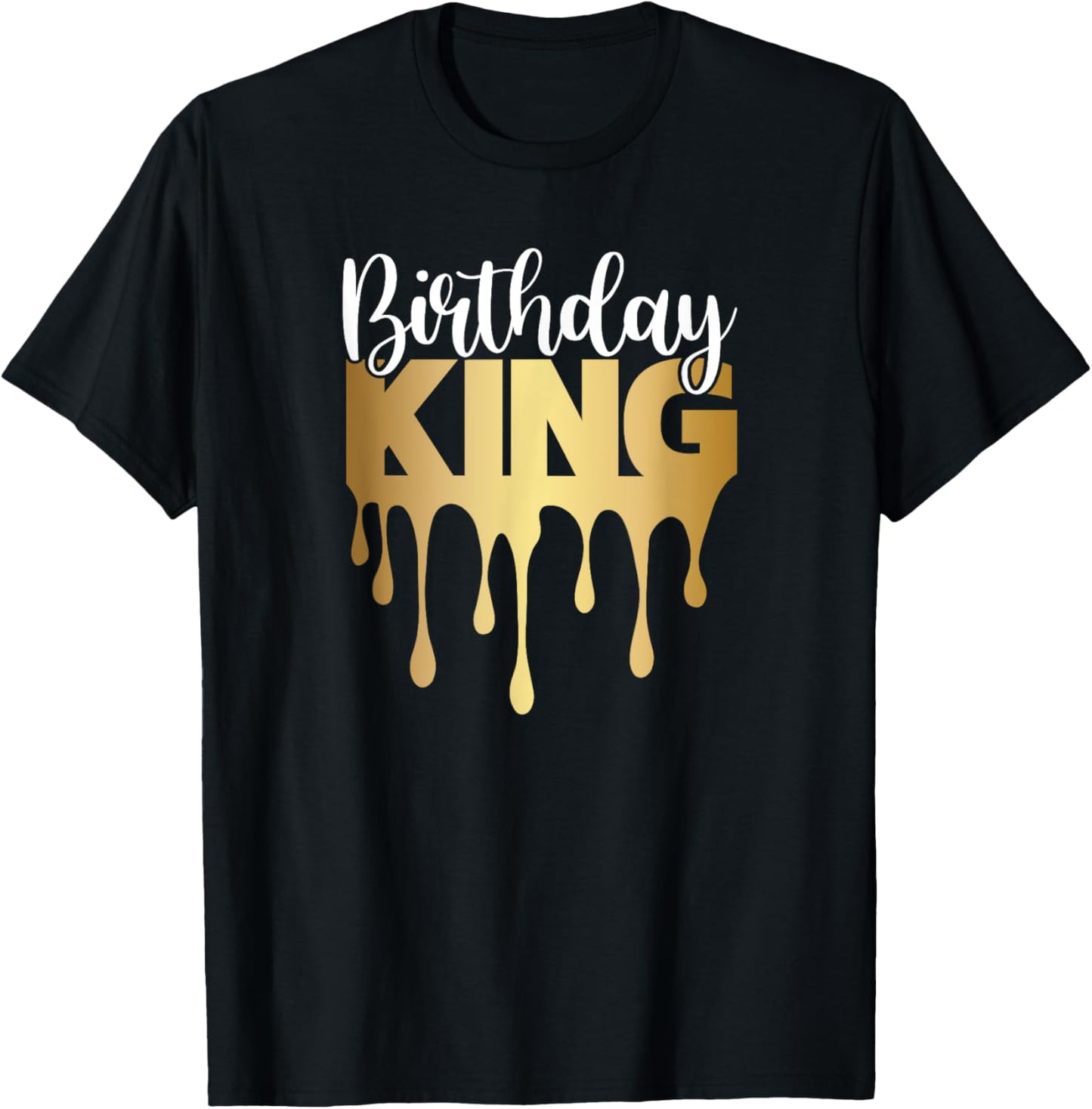 Boys Birthday Shirt Toddler Men Birthday King T-Shirt - T-Shirt | Black