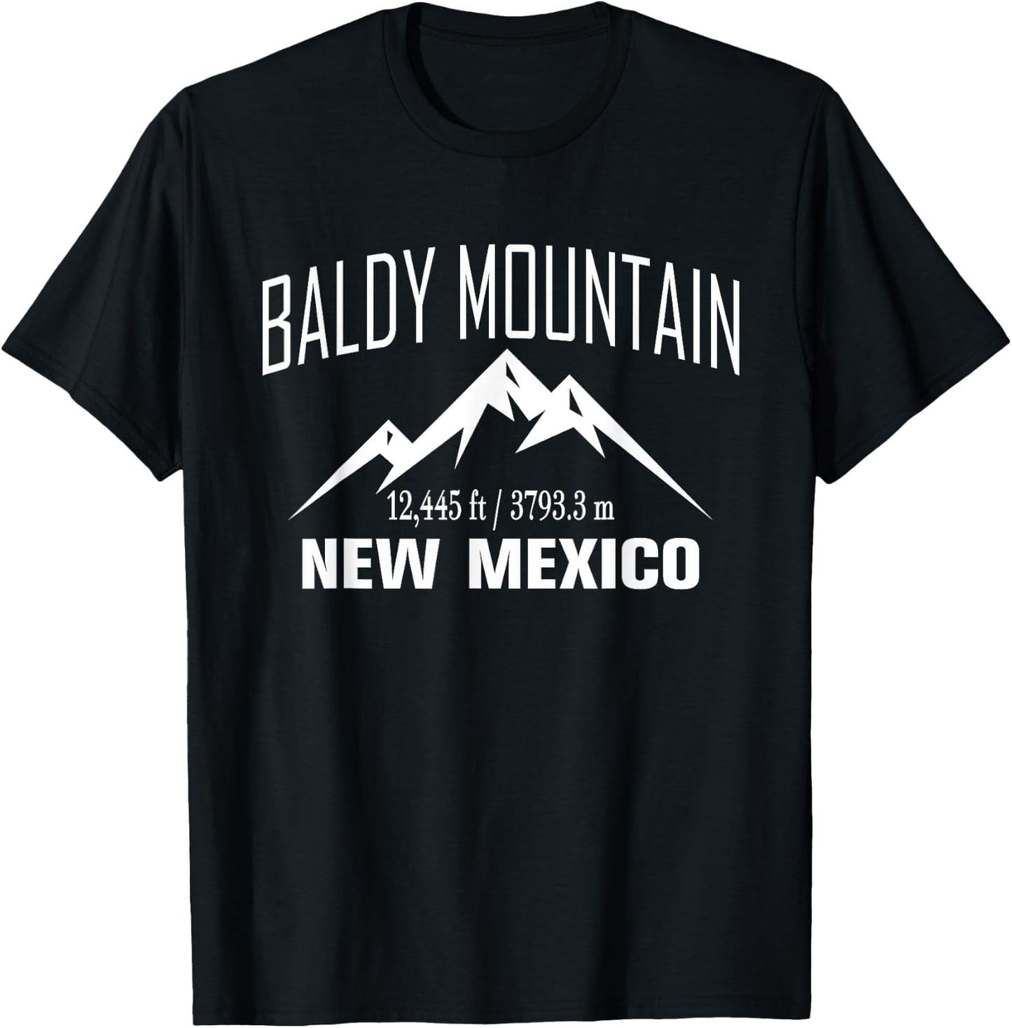 BALDY MOUNTAIN NEW MEXICO Climbing Summit Club Outdoor Gift T-Shirt - T-Shirt | Black