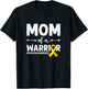 Mom Of A Warrior, Yellow Ribbon Spina Bifida Awareness T-Shirt - T-Shirt | Black