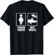 My Wife Diving Shark Ocean Freediving Sea Apnea Dive T-Shirt - T-Shirt | Black