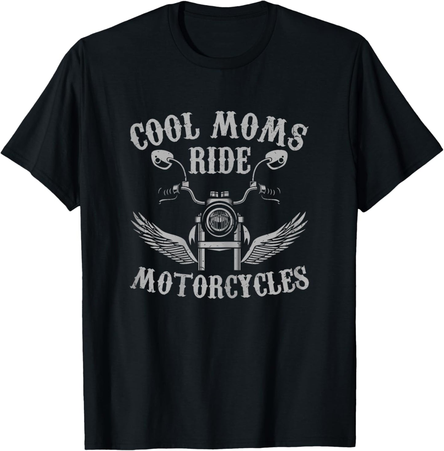 Mother's Day Cool Moms Ride Motorcycles Funny T-Shirt - T-Shirt | Black