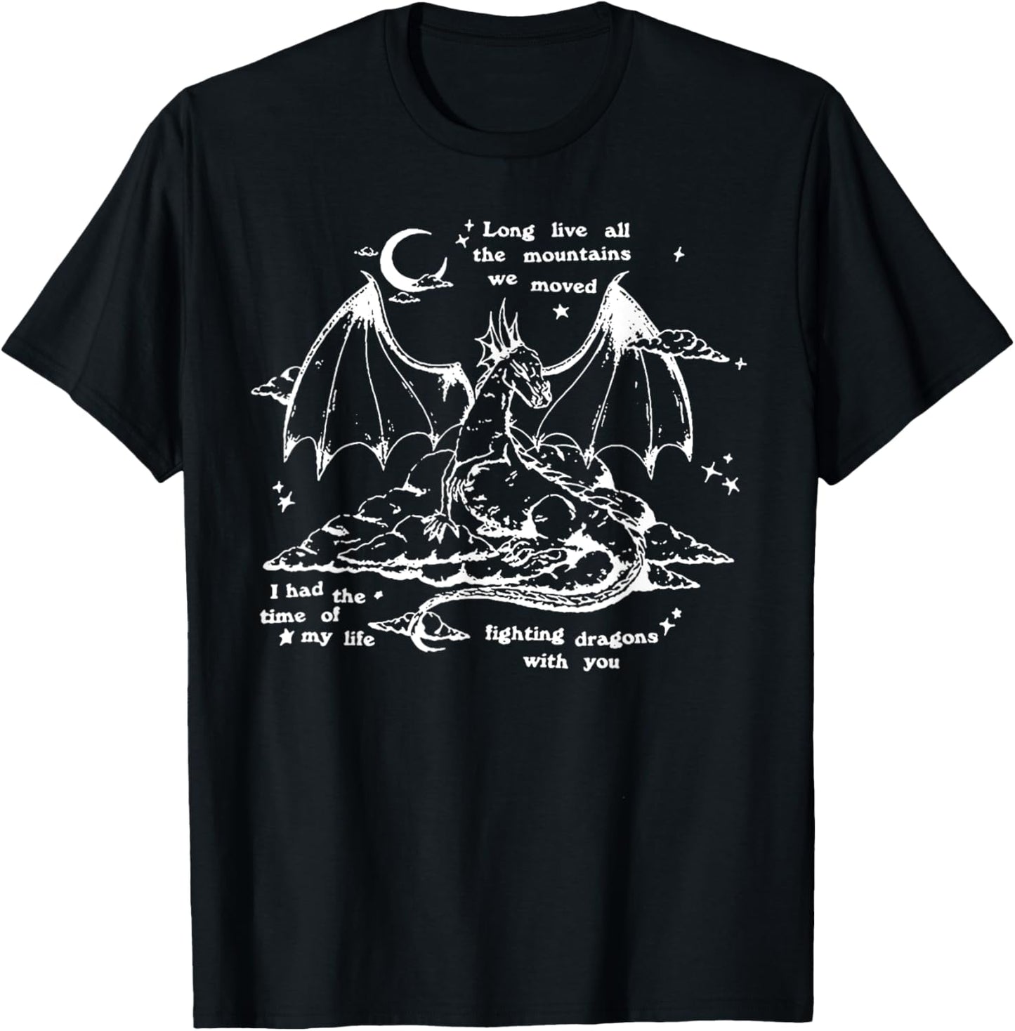 Fighting Dragons with You T-Shirt - T-Shirt | Black