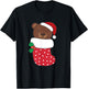 Cute Bears In Christmas Socks For Christmas Bear T-Shirt - T-Shirt | Black