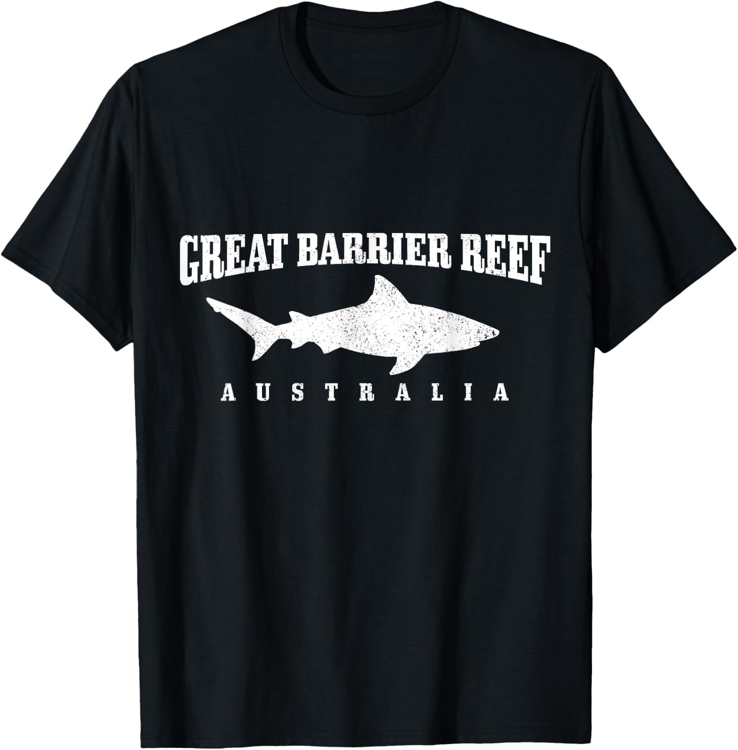 Great Barrier Reef Australia Diver Shark Diving T-Shirt - T-Shirt | Black