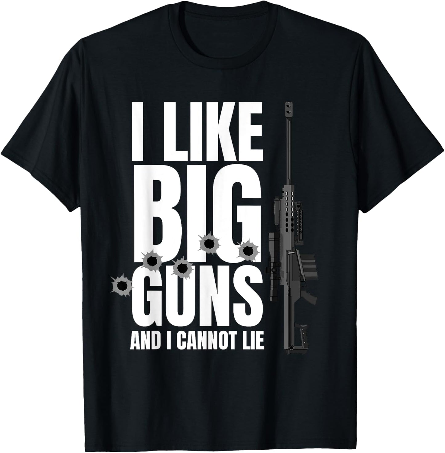 Barrett 50Cal Gun Love 2nd Amendment Adult Pro Gun Men Women T-Shirt - T-Shirt | Black