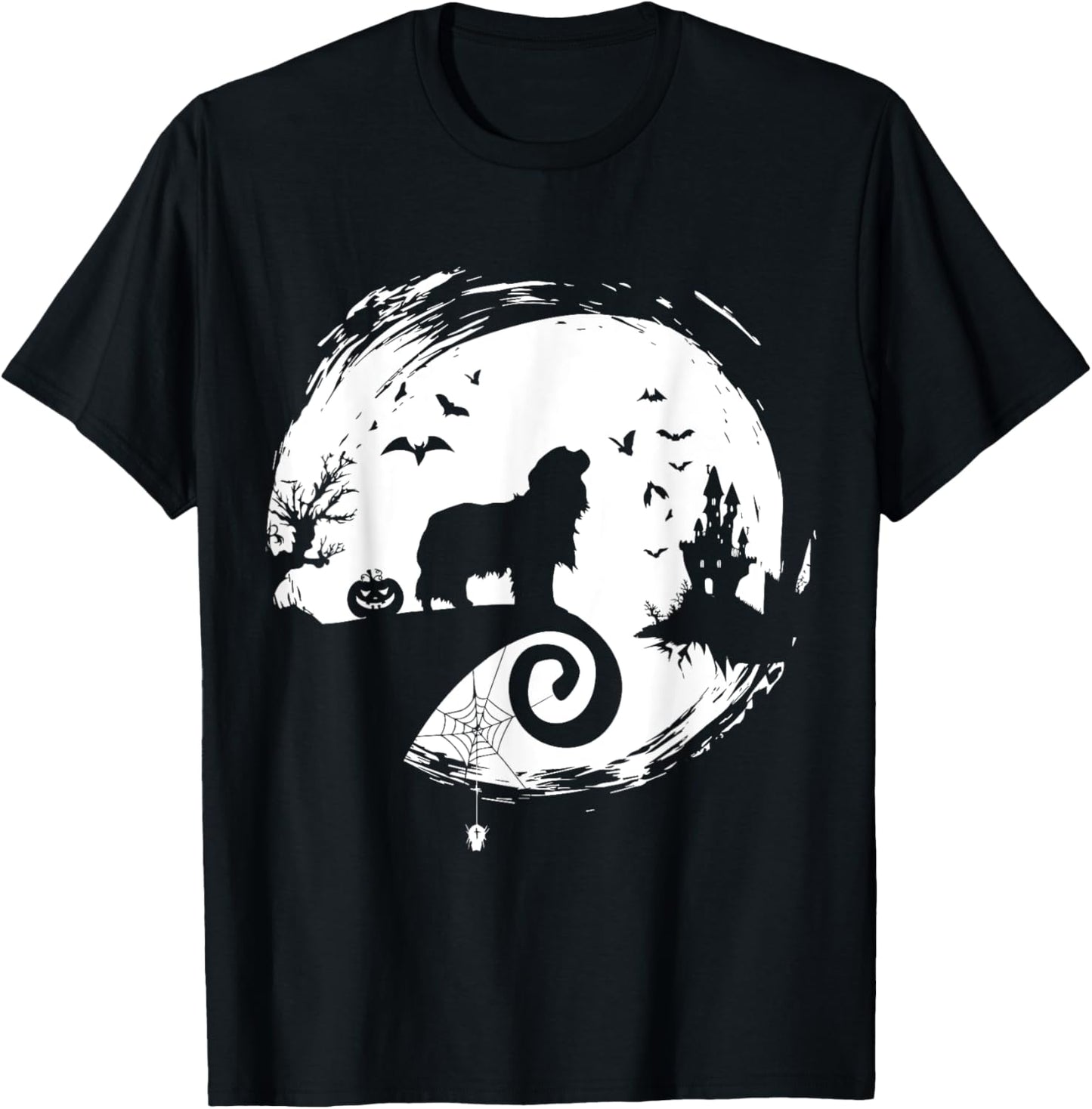Cavalier King Charles Spaniel Halloween Costume Creepy T-Shirt - T-Shirt | Black