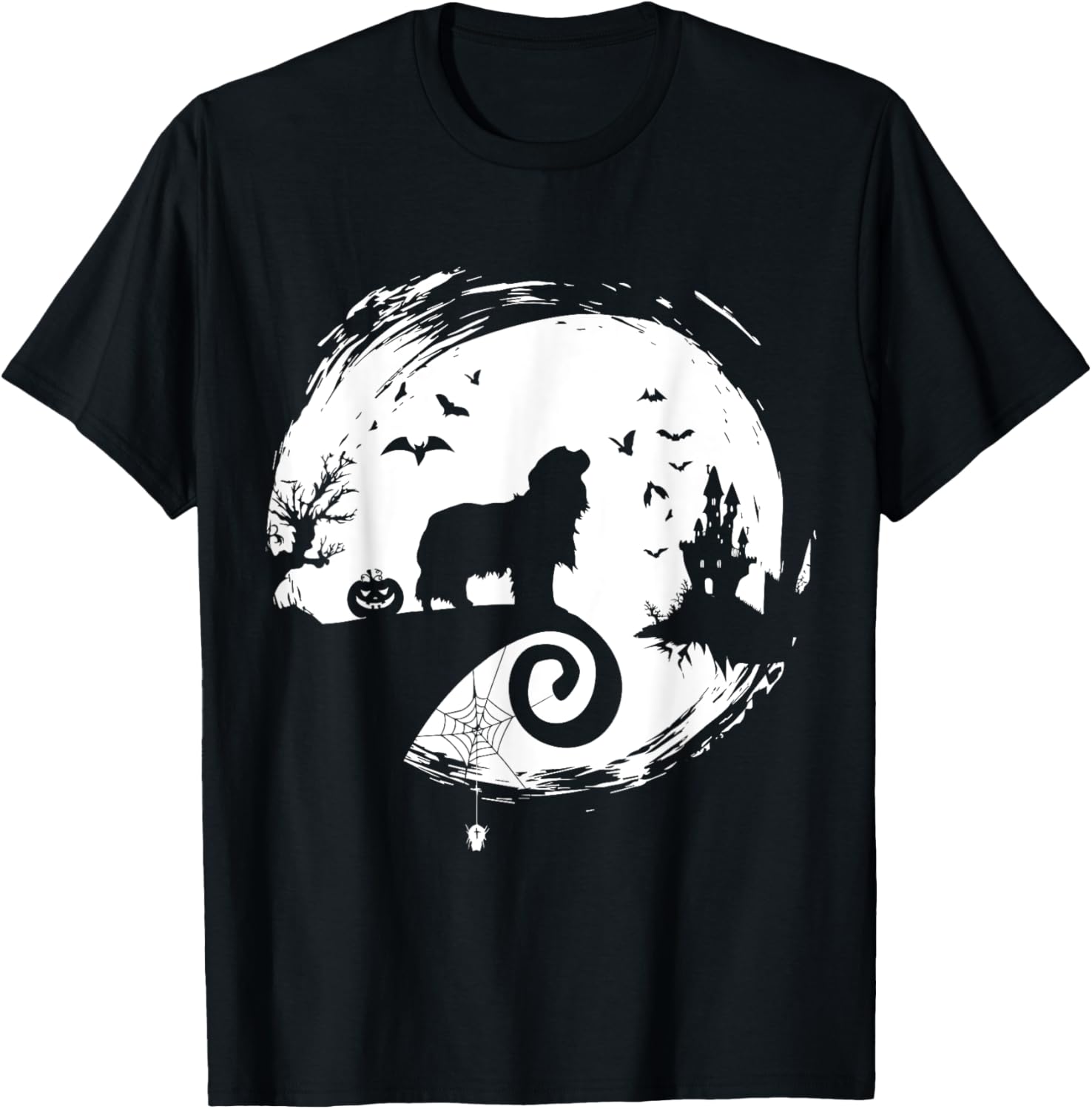 Cavalier King Charles Spaniel Halloween Costume Creepy T-Shirt - T-Shirt | Black