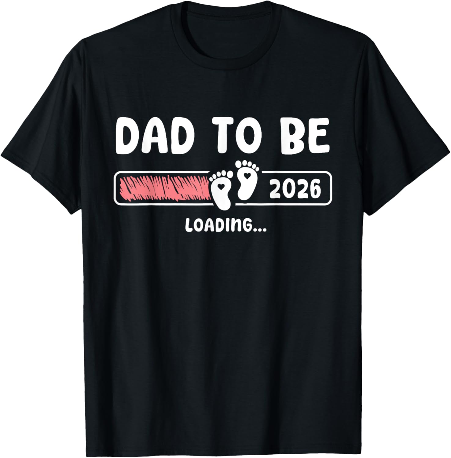 Dad To Be 2026 Dad est 2026 Daddy To Be Promoted to Daddy T-Shirt - T-Shirt | Black