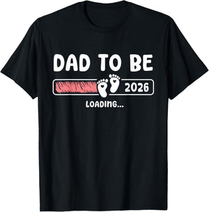 Dad To Be 2026 Dad est 2026 Daddy To Be Promoted to Daddy T-Shirt - T-Shirt | Black