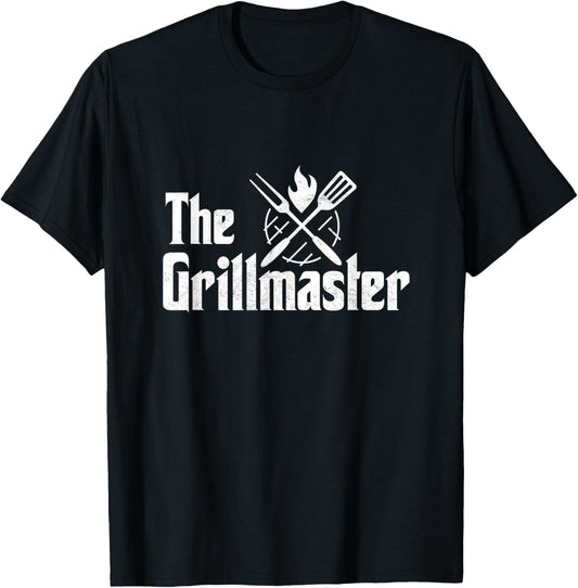The Grillmaster BBQ Grill & Smoker Barbecue Chef Men's Women T-Shirt - T-Shirt | Black