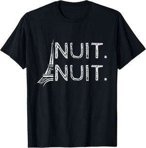 Nuit Nuit Lover Basketball Night Funny T-Shirt - T-Shirt | Black