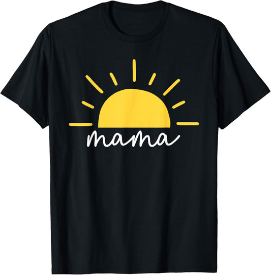Mama of the 1st Birthday First Trip Around the Sun Party T-Shirt - T-Shirt | Black