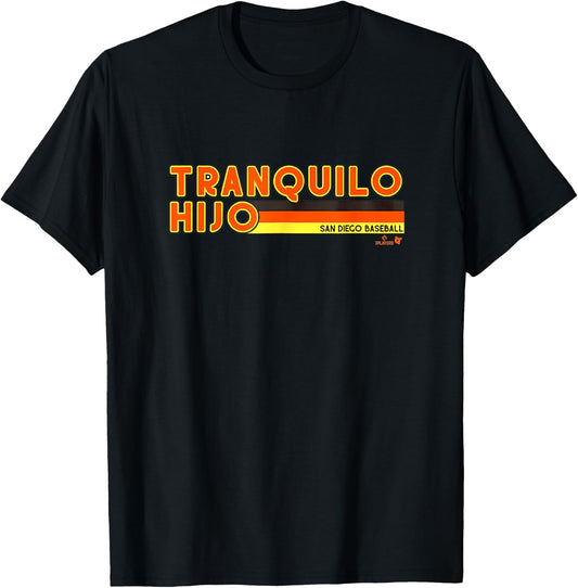 Tranquilo-Hijo Classic Graphic Printing T-Shirt - T-Shirt | Black