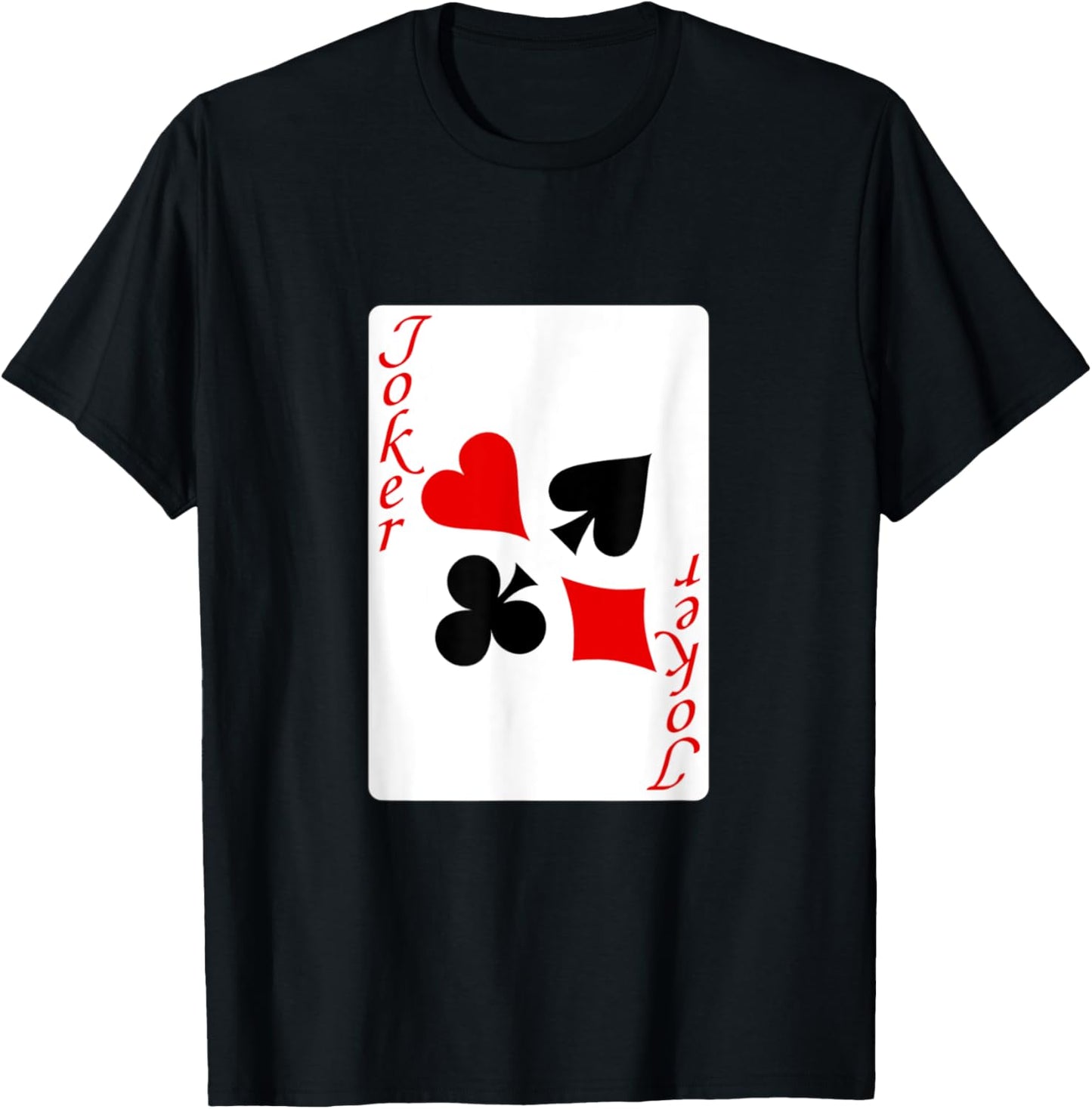 funny halloween shirt 2025 Joker - Playing Card Costume T-Shirt - T-Shirt | Black
