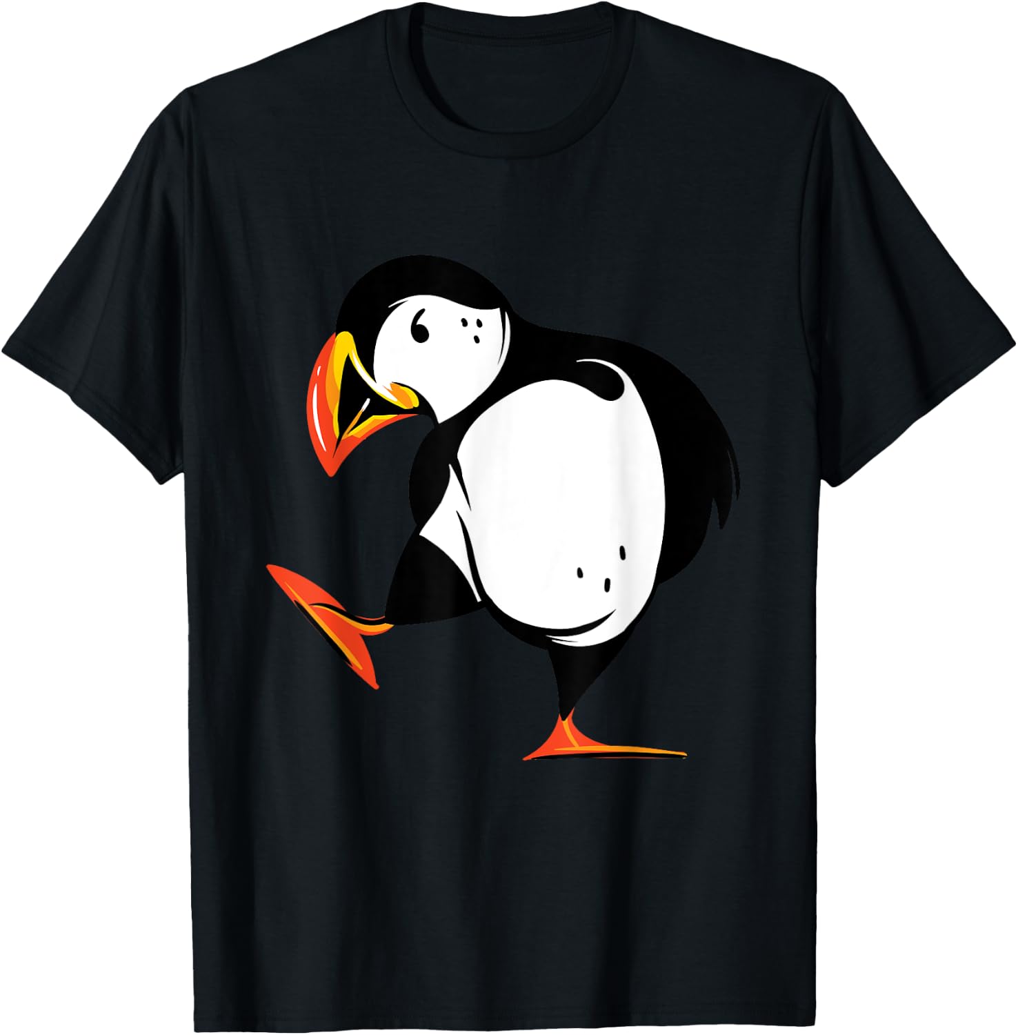 Puffin Baby Seabirds Lovers Bird Lover Iceland Funny Animal T-Shirt - T-Shirt | Black