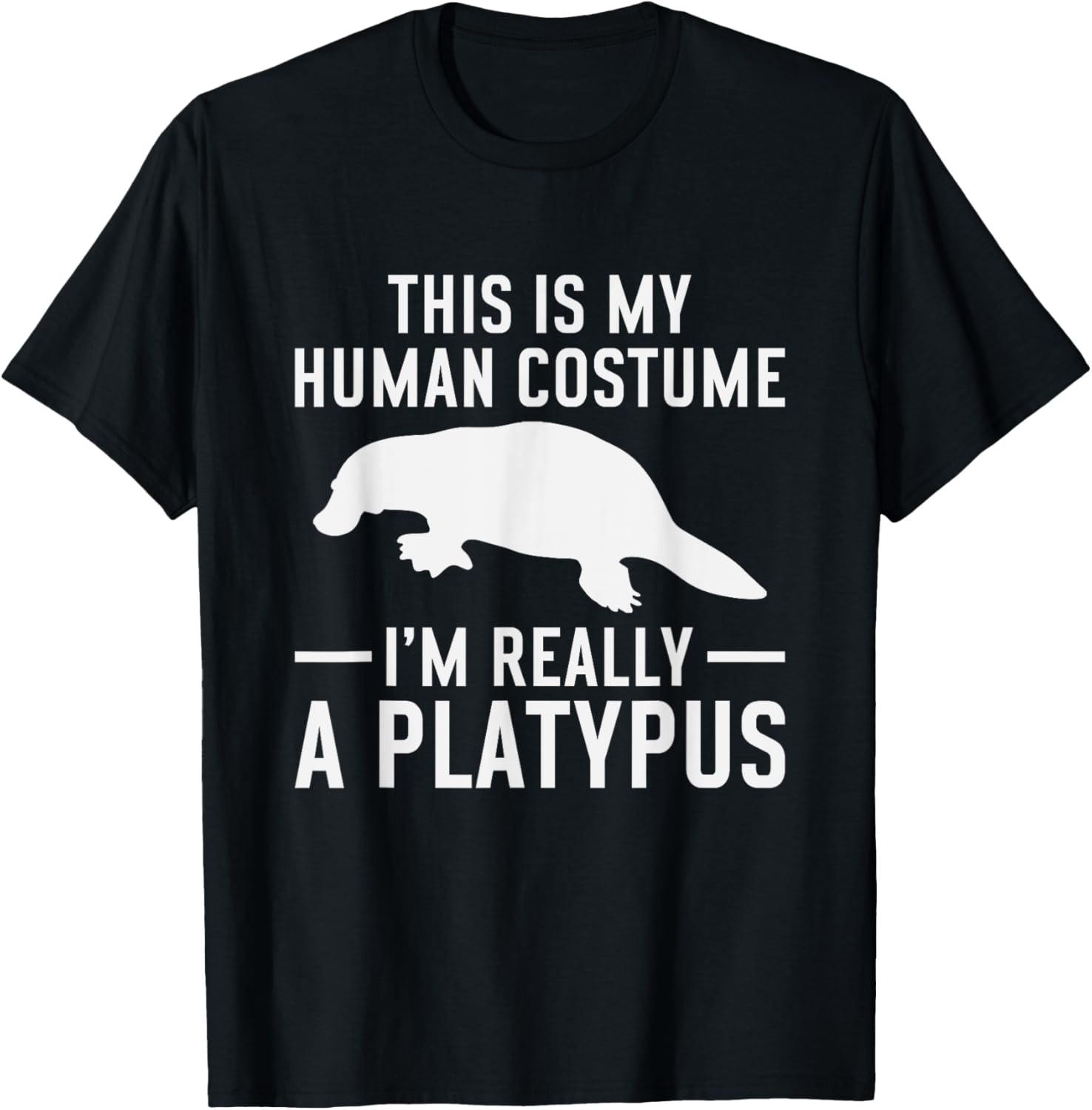 Platypus - Zookeeper Funny Quote Biologist Animal Lover T-Shirt - T-Shirt | Black