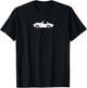 White Triumph Spitfire 1500 Britisches Auto Cartoon T-Shirt - T-Shirt | Black