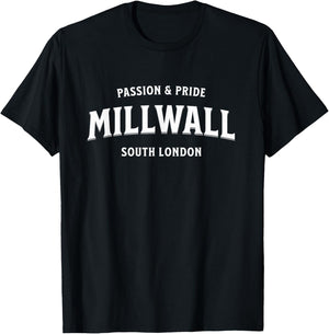 Millwall London England Bermondsey Herren Damen Kinder Jungen Mädchen T-Shirt - T-Shirt | Black
