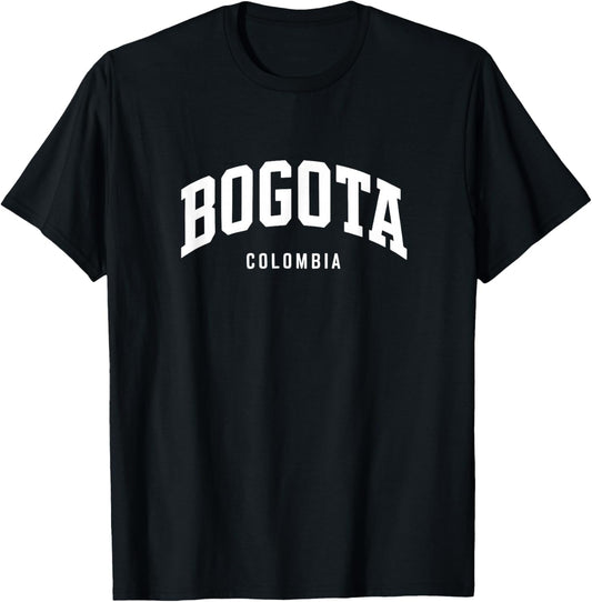 Bogota Colombia - College Style Vacation Souvenir T-Shirt - T-Shirt | Black